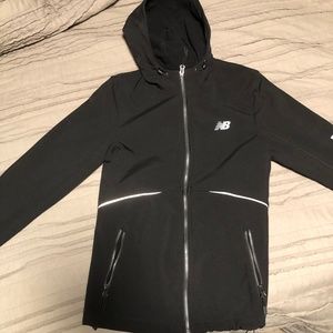 New Balance Black Hooded Zip-up